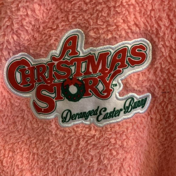 A Christmas Story Pink Hooded Onesie - Picture 3 of 6